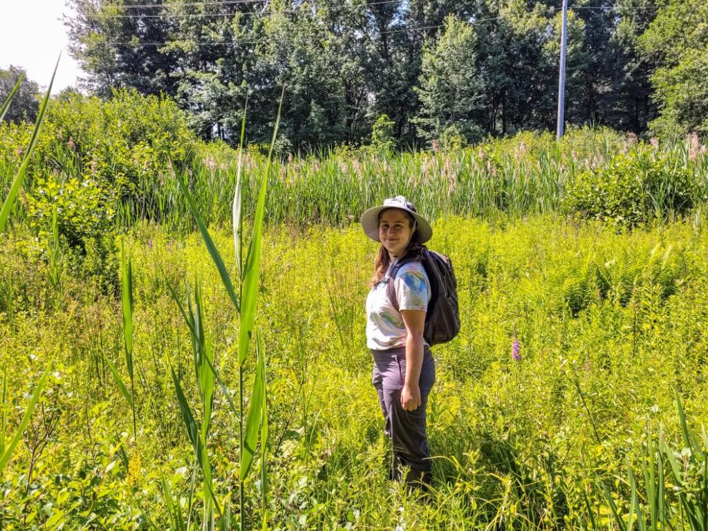 Isabella Rozza in a field
